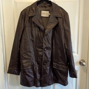 Men’s vintage leather coat